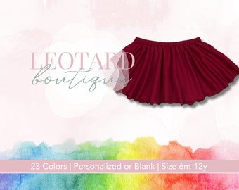 Burgundy | Ballet Skirt for Girls | Dance Wear | 23 Colors | Ready to Ship