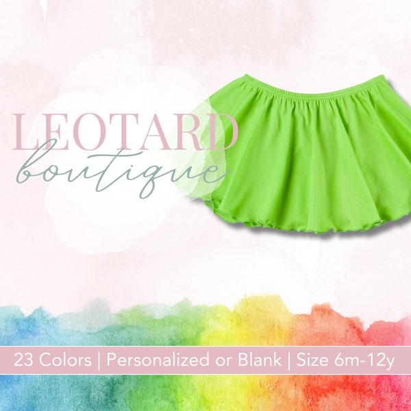 Lime Green | Ballet Skirt for Girls | Dance Wear | 23 Colors | Ready to Ship