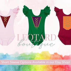 Short Sleeve Sanderson Sisters available in Leotard Boutique's Etsy Shop.