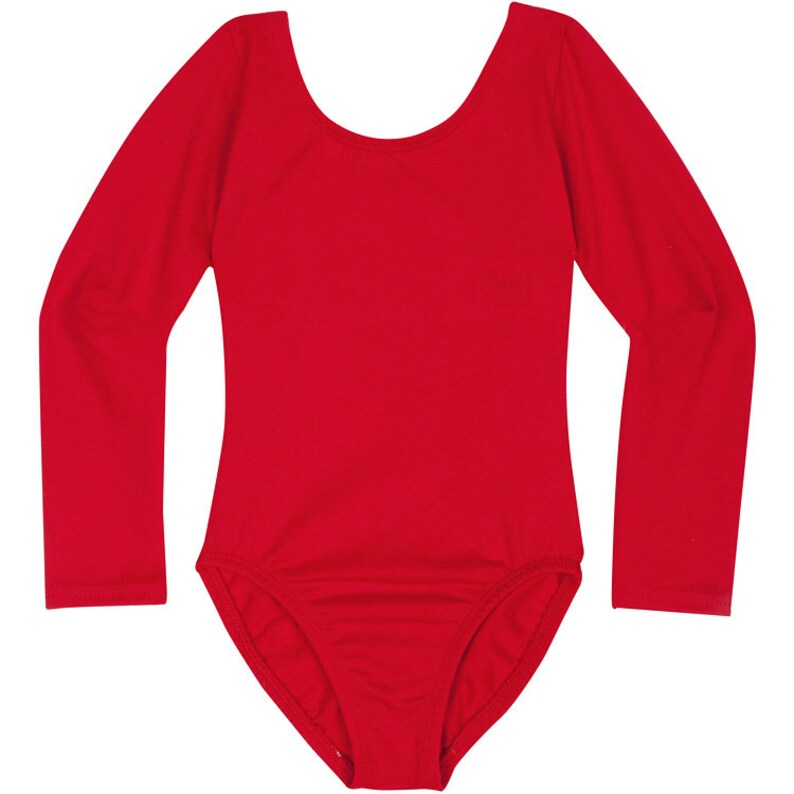Red Long Sleeve Leotard / Baby Toddler and Girls Red Leotard Etsy