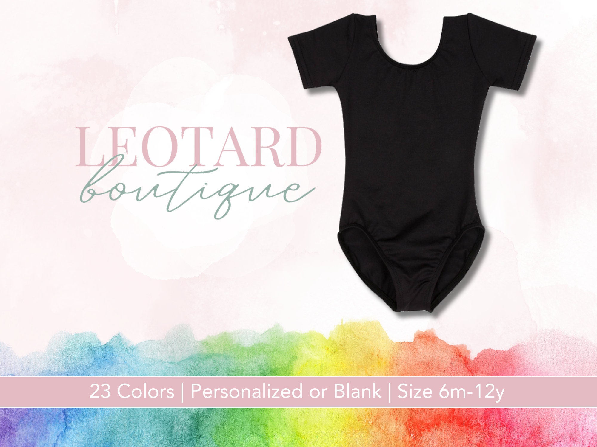 Black Girls Ballet Leotard Short Sleeve Dance Wear Gymnastics Outfit Ready to Ship Customizable Etsy Canada