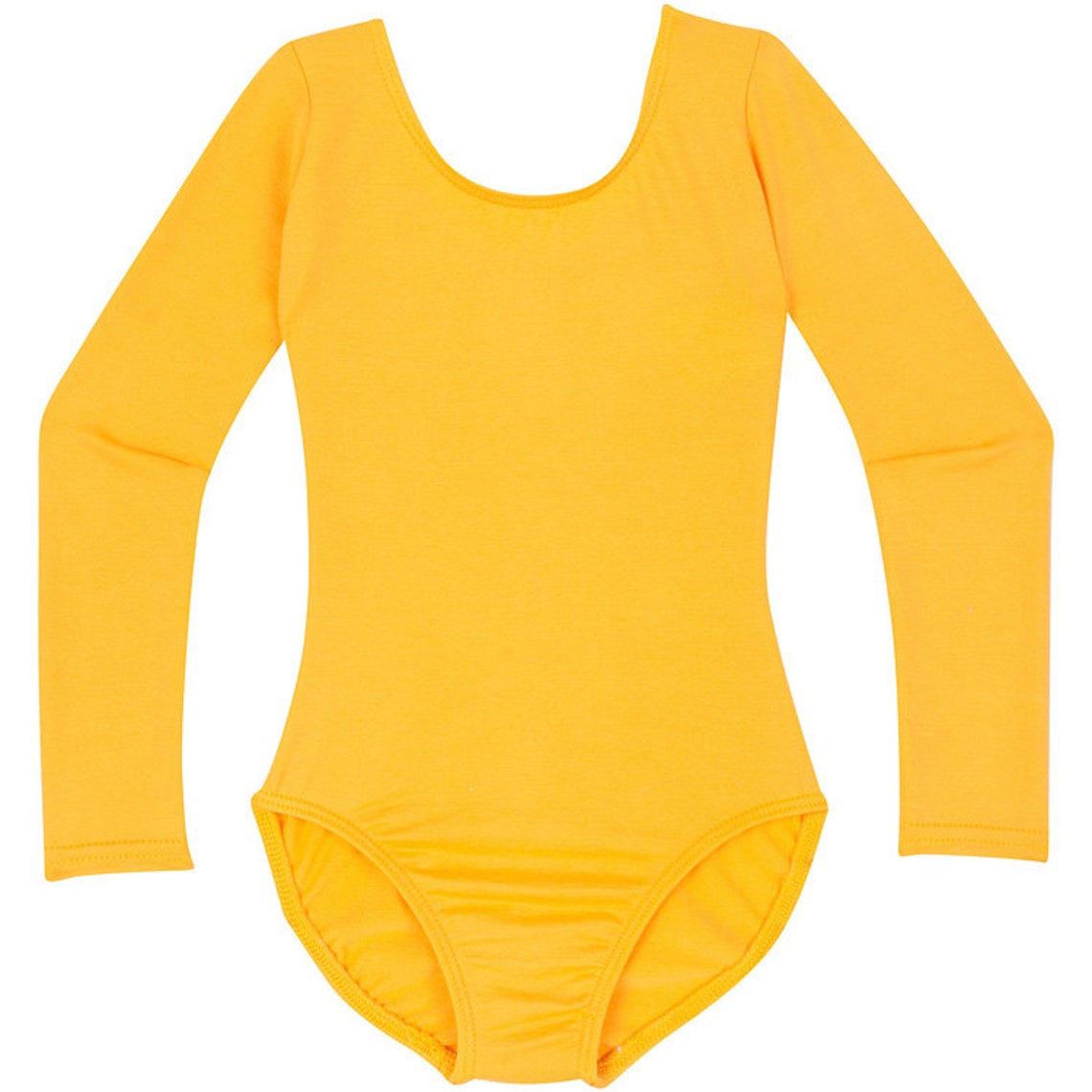 Mustard Gold Girls Long Sleeve Leotard / Yellow Leotard / Etsy