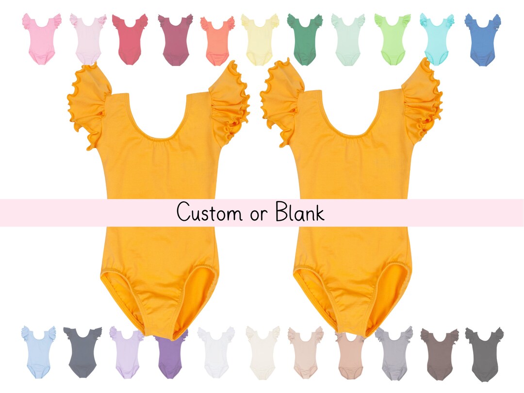 Mustard Yellow Gold Leotard / Toddler Dance Outfit / Ruffle Etsy