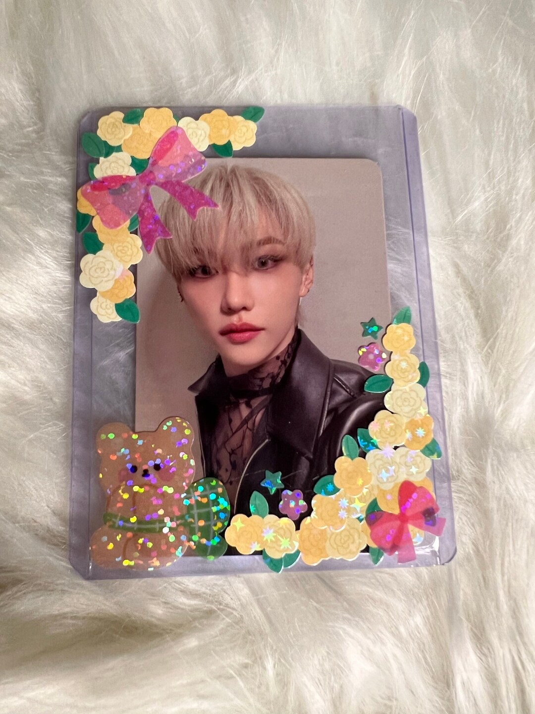 Decorated Toploader Deco Kpop Photocard Holder - Etsy