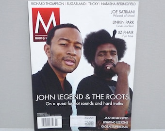 John Legend and The Roots - Questlove - M Music & Musicians Magazine - November Vol 1 Issue 07 / Joe Satriani / Liz Phair / Mohawk Music