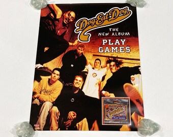 Dog Eat Dog Poster - Play Games 1996 / 24 x 18 in - Original Poster on Roadrunner Records - Hip Hop, Funk Metal, Hardcore Band /Mohawk Music