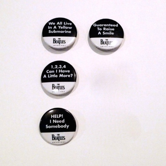 The Beatles Anthology Pinback Button Your Choice 1995 Etsy Hong Kong