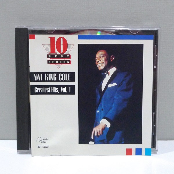 Nat King Cole - Greatest Hits Vol 1 Vintage Compact Disc / 10 Best Series / Unforgettable / Ballerina / Mona Lisa / Send For Me Mohawk Music