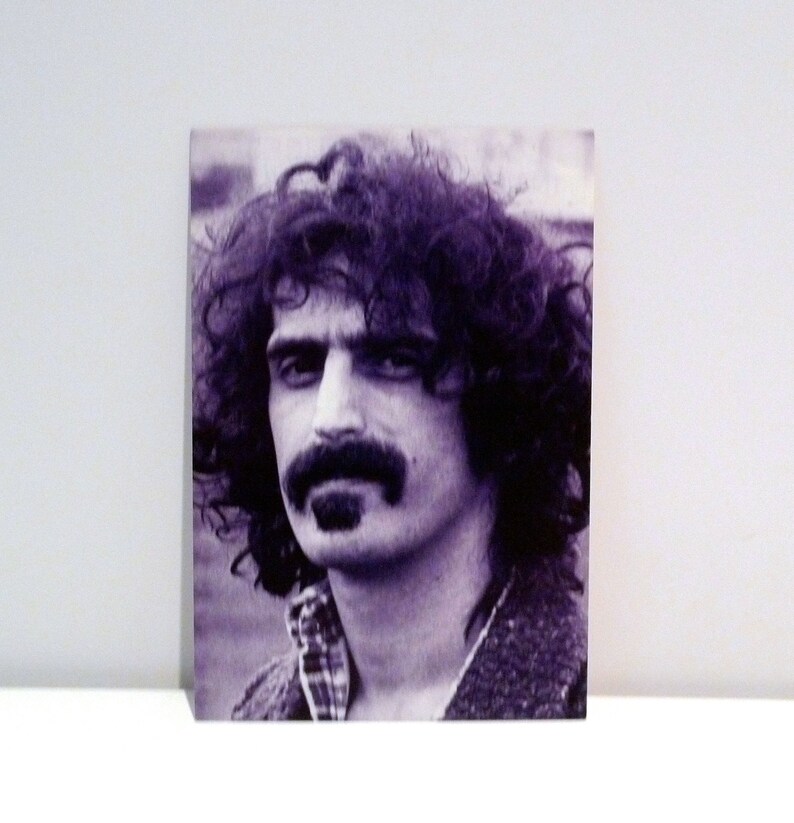 Frank Zappa Postcard 1995 Vintage Mothers of Invention Band Card Number #2 Series Photograph Portrait Rykodisc 90s Mohawk Music Record Store