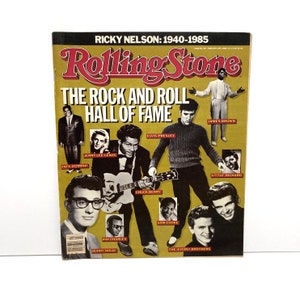 Rolling Stone Magazine - Rock and Roll Hall of Fame Issue - Vintage February 13, 1986 - Issue 467 - Ricky Nelson Little Richard Mohawk Music