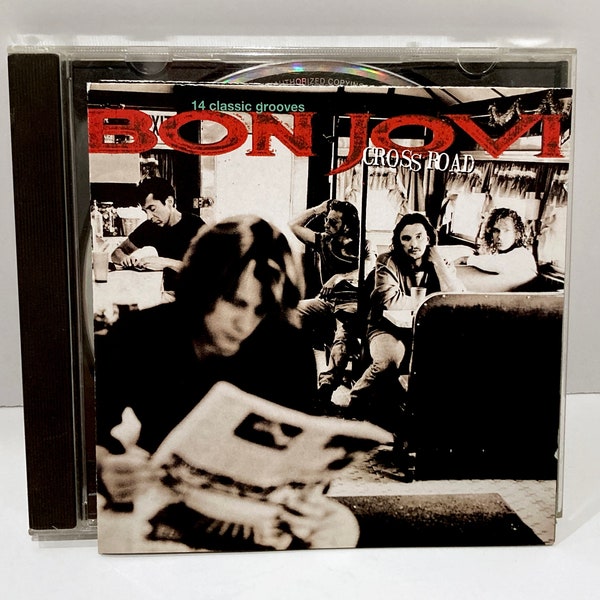 Bon Jovi Cross Road CD - Vintage 1994 Compact Disc - Jon Richie Sambora 80's Rock Band Greatest Hits Best Of Runaway - Mohawk Music Records