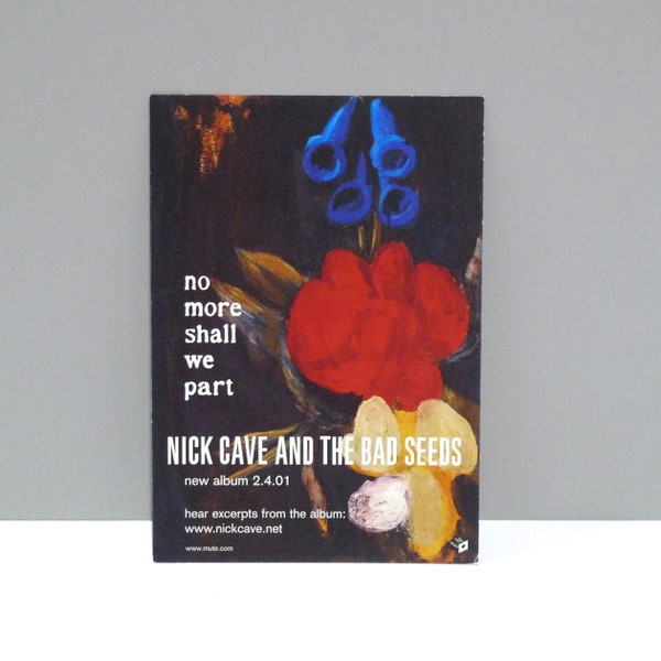 Nick Cave and The Bad Seeds Postcard - No More Shall We Part 2001 Vintage Band Card Mohawk Music Records