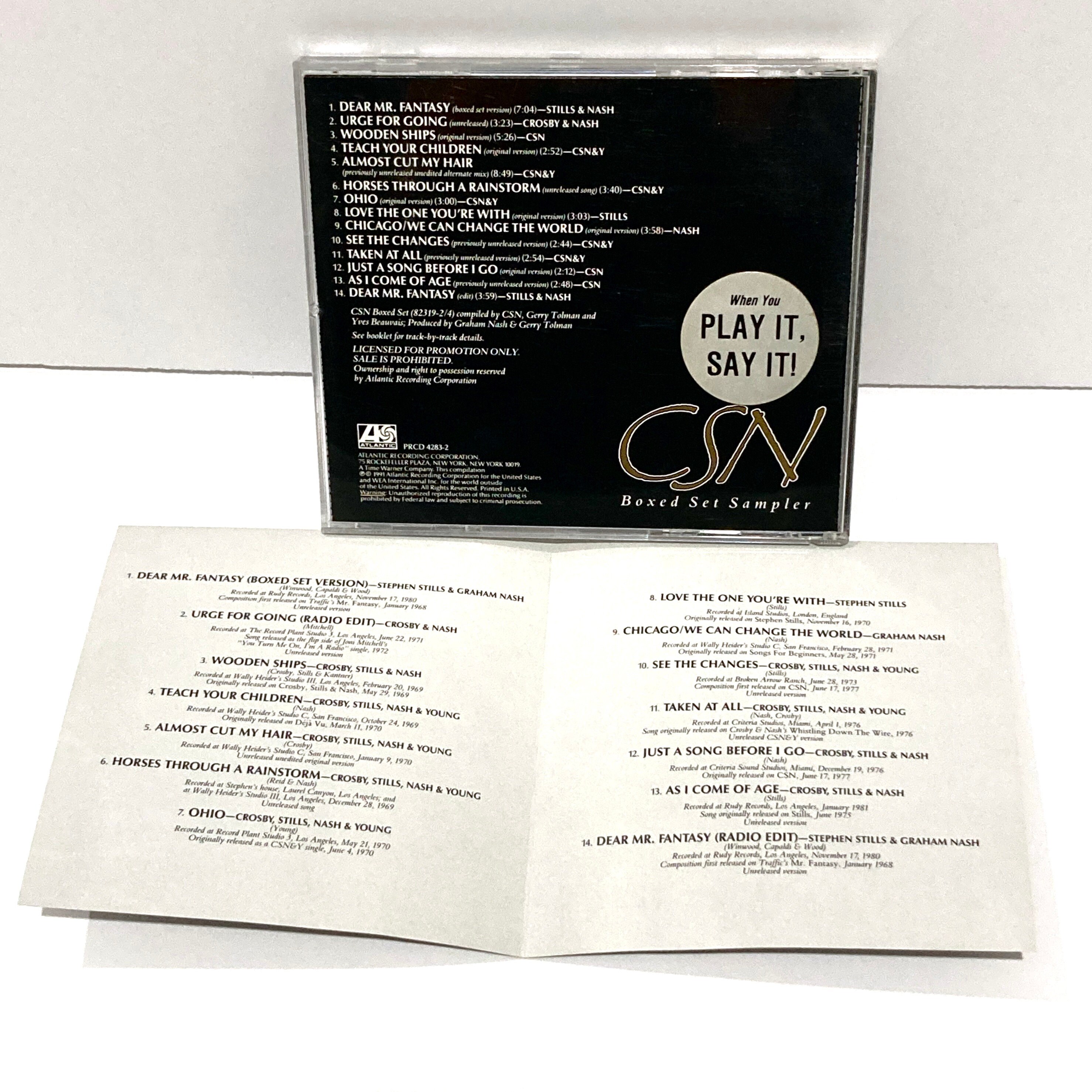 CSN - David Crosby, Stephen Stills & Graham Nash Greatest Hits Sampler ...