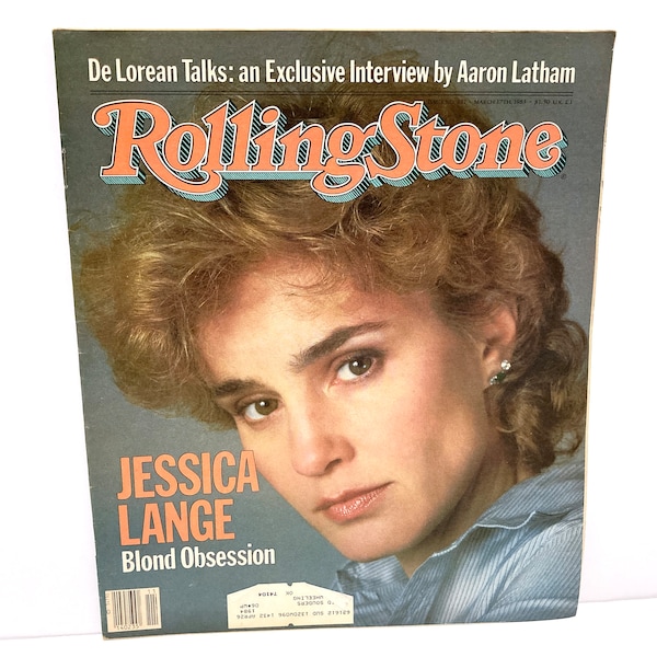 Jessica Lange Rolling Stone Magazine - Vintage March 17, 1983 - Issue 391 - David Bowie, The English Beat, John DeLorean, David Crononberg