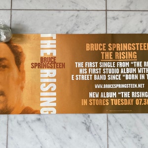 Póster de Bruce Springsteen - The Rising 2002, póster original vintage / E Street Band / Tienda de discos Mohawk Music