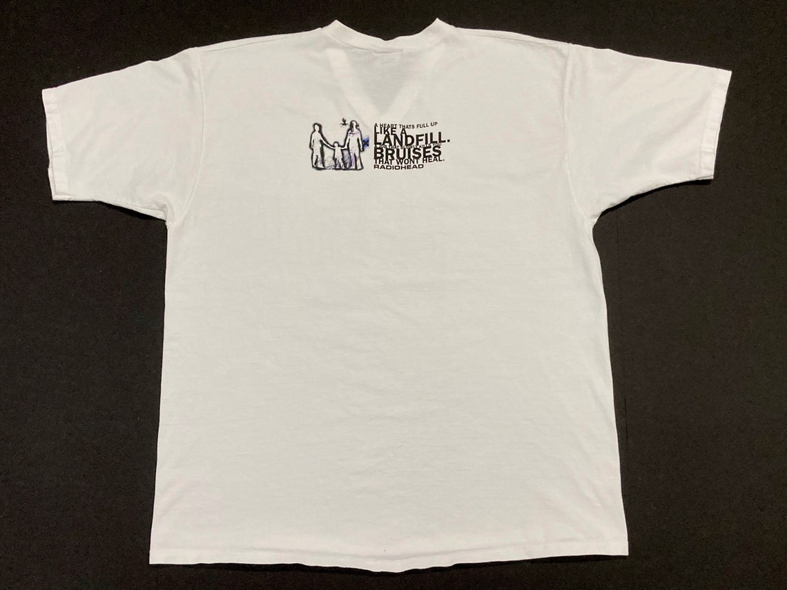 Radiohead T shirt V-Neck OK Computer Vintage 1998 Tour Concert | Etsy