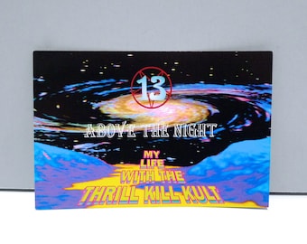 My Life With The Thrill Kill Kult Postcard 1993 - 13 Above The Night Post Card Vintage TKK Industrial Band 90s /Mohawk Music Record Store