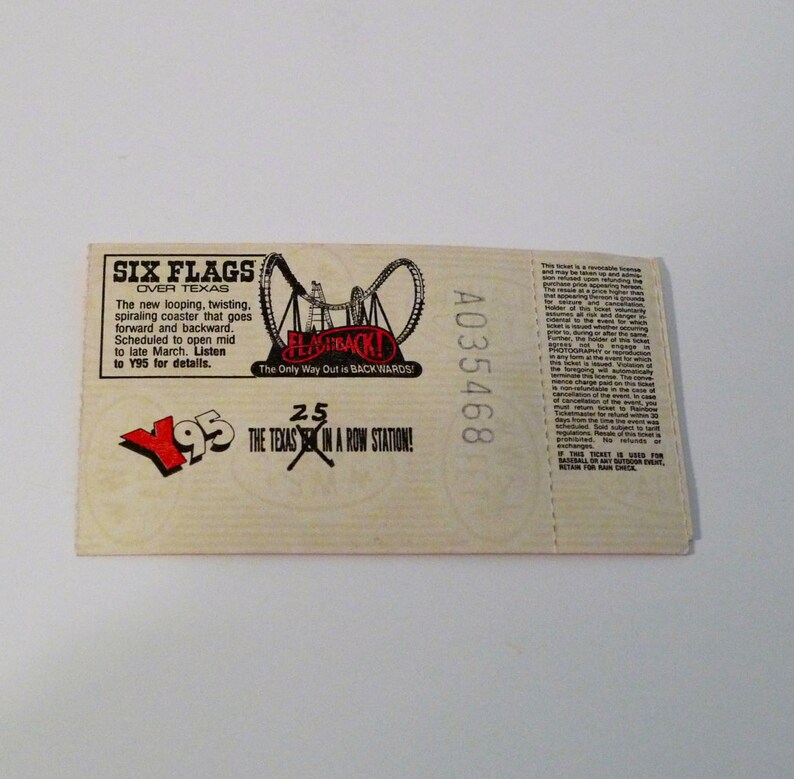 REM Ticket Stub 1989 or 1995 Your choice Vintage Green Tour Etsy