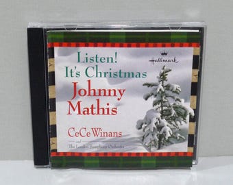 Johnny Mathis, CeCe Winans - Listen Its Christmas CD with London Symphony Orchestra 1999 Vintage Compact Disc / Holiday Carols Mohawk Music