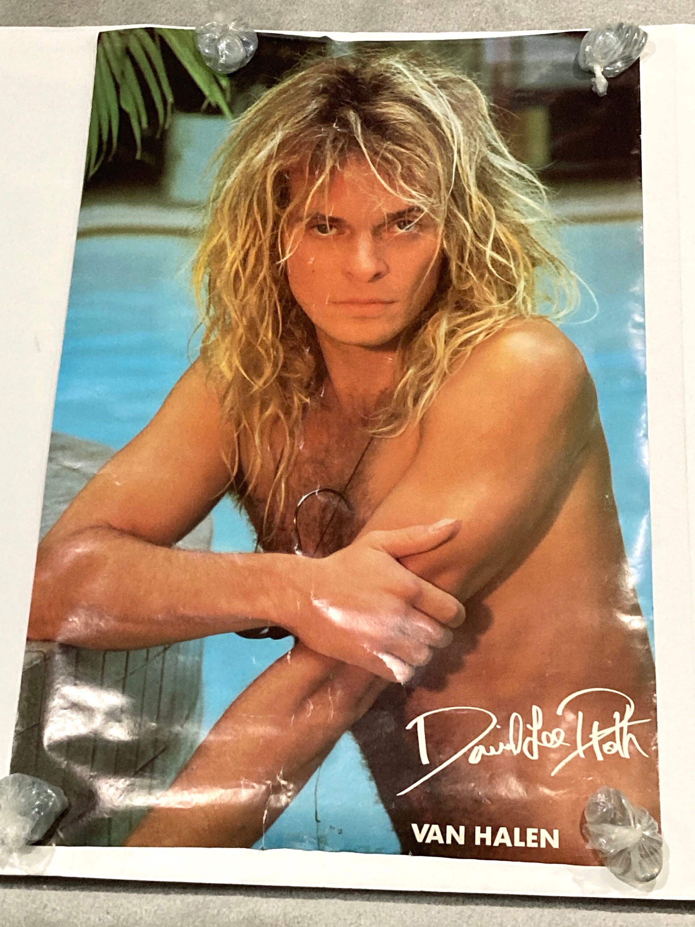 David Lee Roth Van Halen Poster Vintage 80's Original - Etsy Denmark