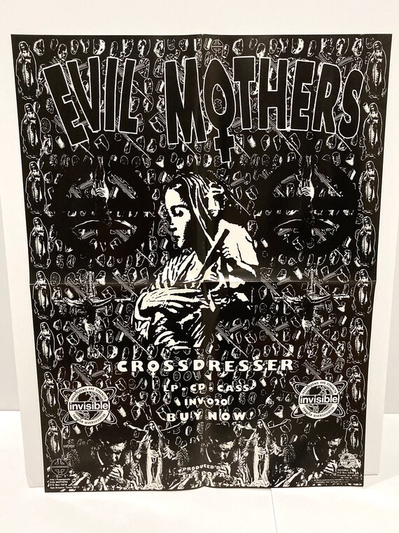 Evil Mothers Original Poster - 1992 Invisible Records - Curse