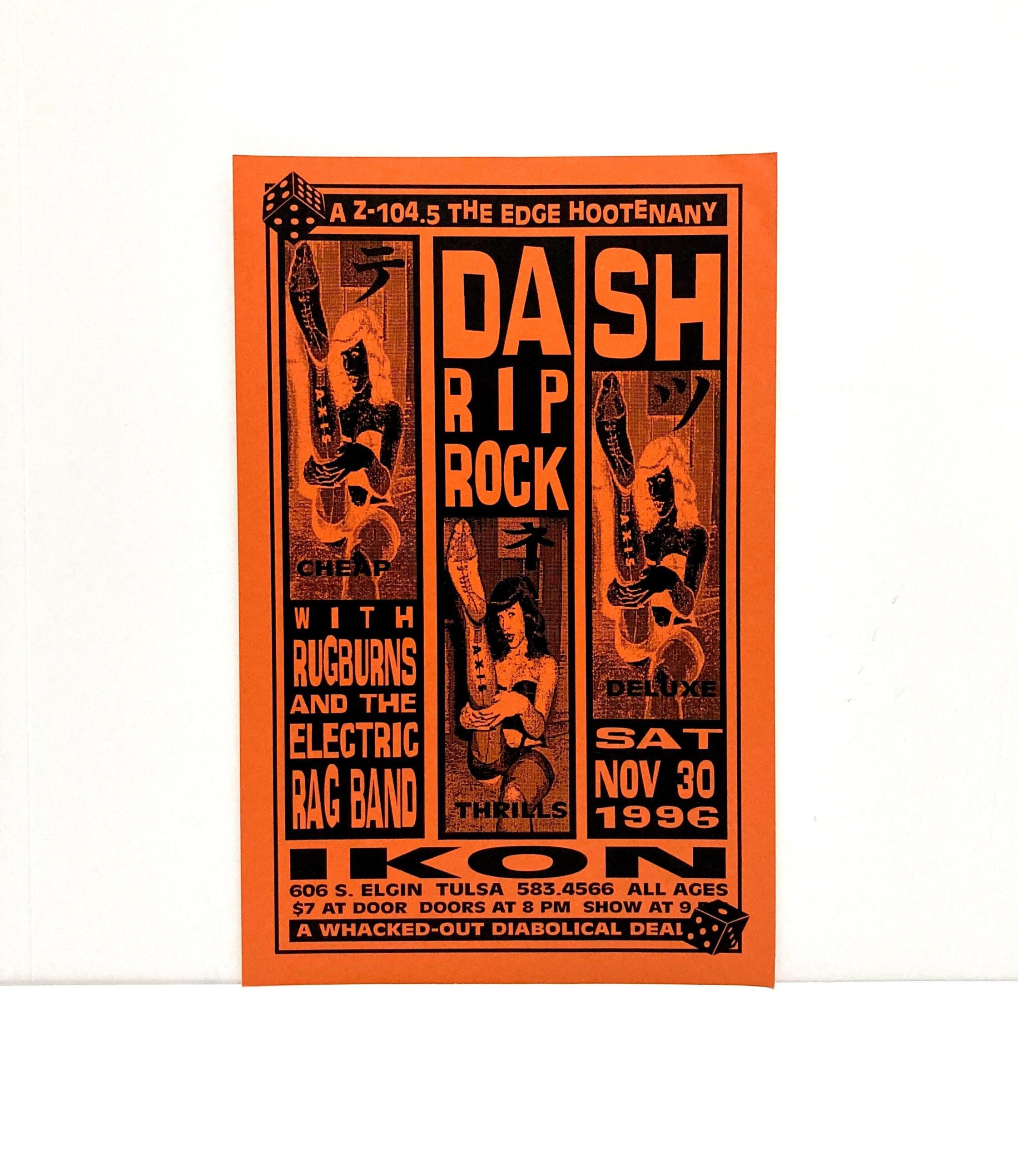 Dash Rip Rock Poster - November 30, 1996 / New Orleans Indie Band Live ...