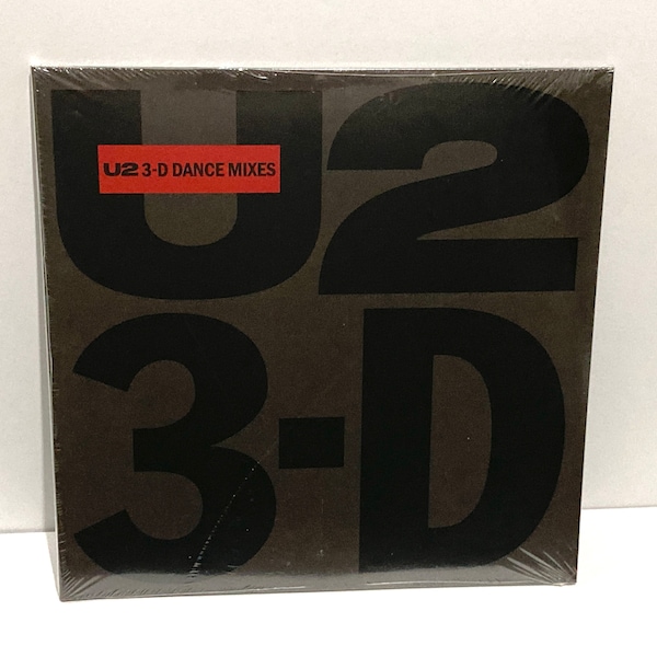 U2 - 3-D Dance Mixes Sealed Vinyl Record 12-inch Single, Poster & 2 Photos - Concert Club Remixes - Bono The Edge Adam Clayton Larry Mullen