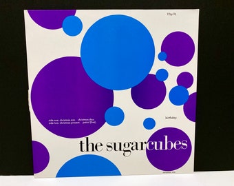 The Sugarcubes - Birthday Christmas Mix - Vinyl Record 12 inch Vintage 1988 UK import - Bjork Post Punk Band JAMC remix Mohawk Music Records