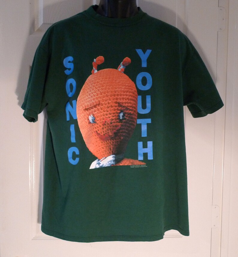Sonic Youth T-shirt 1992 Vintage Dirty Mike Kelley Crochet | Etsy