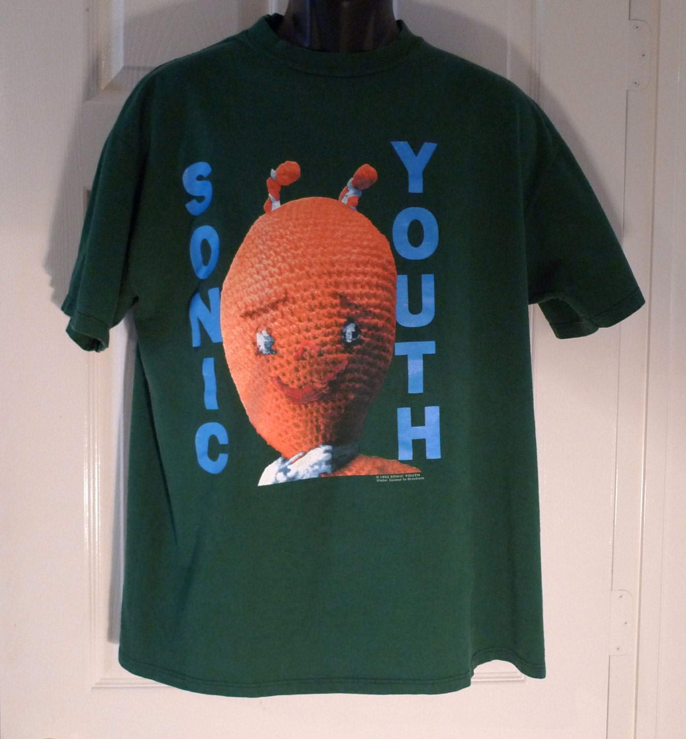 Sonic Youth Tshirt 1992 Vintage Dirty Mike Kelley Crochet Etsy