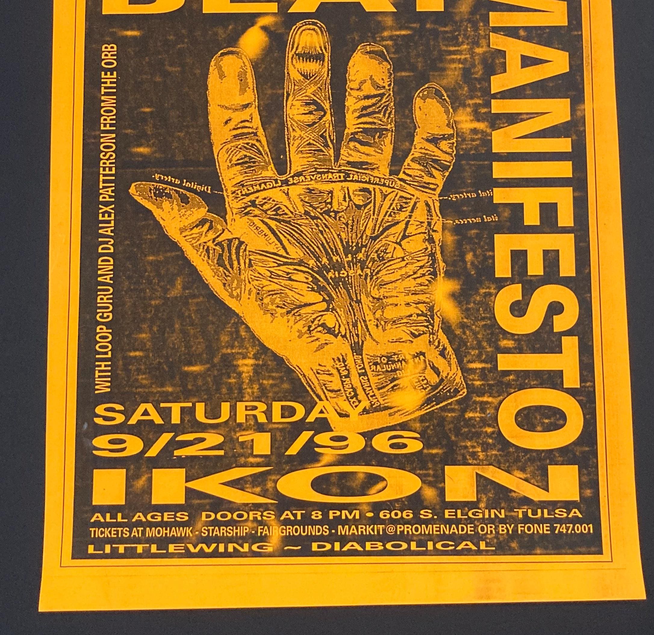 Meat Beat Manifesto Poster - September 23, 1996 Concert With Loop