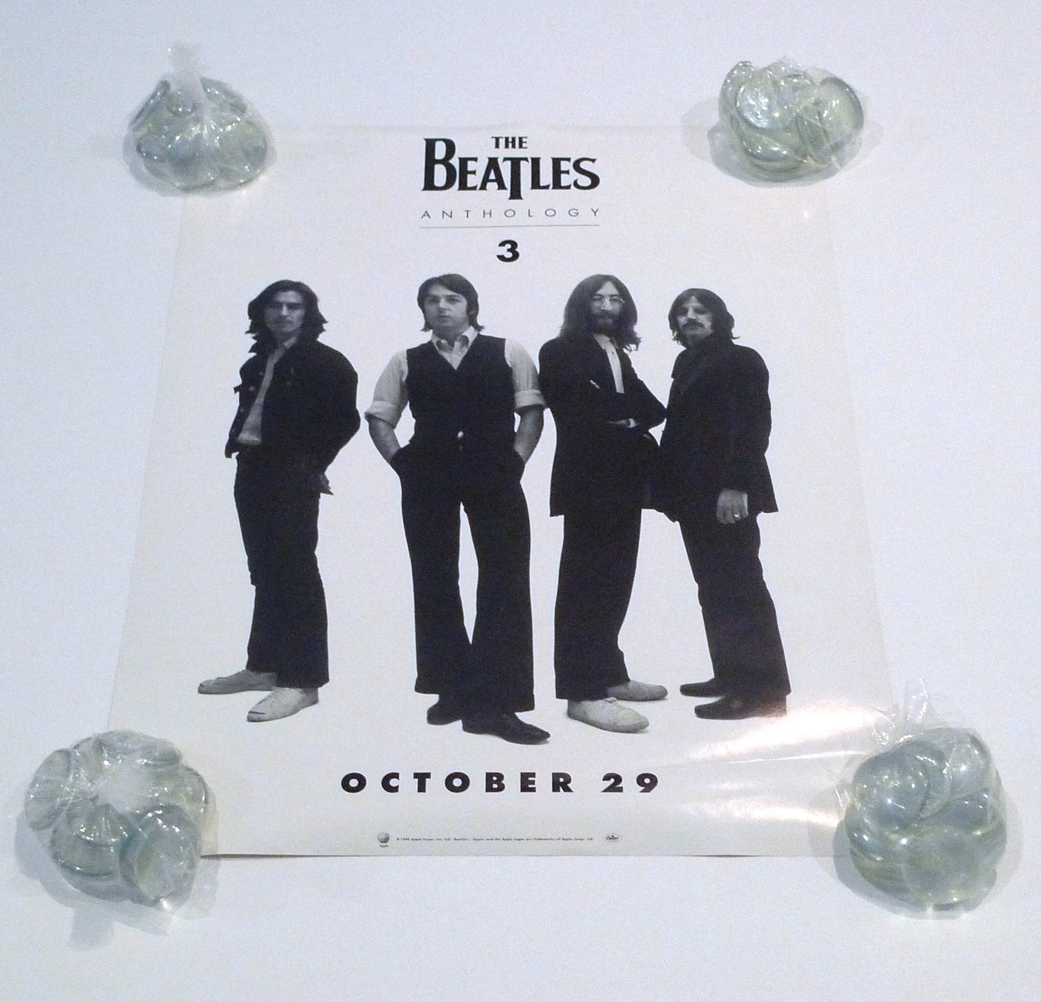 The Beatles Poster 1996 Vintage Band Anthology 3 Apple Records Etsy