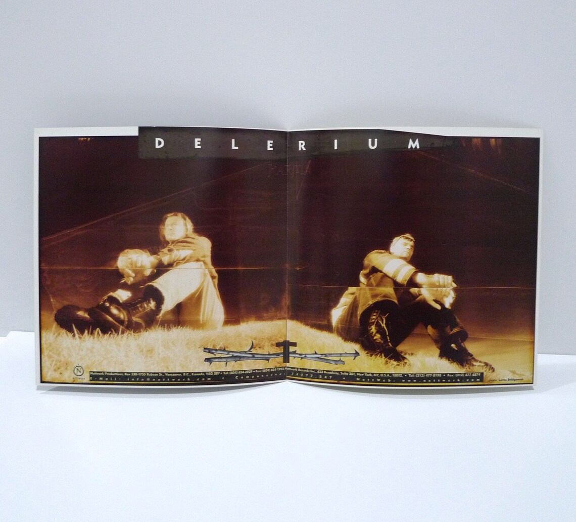 Delerium Karma Poster Flat 1997 Vintage Record Store Display Etsy