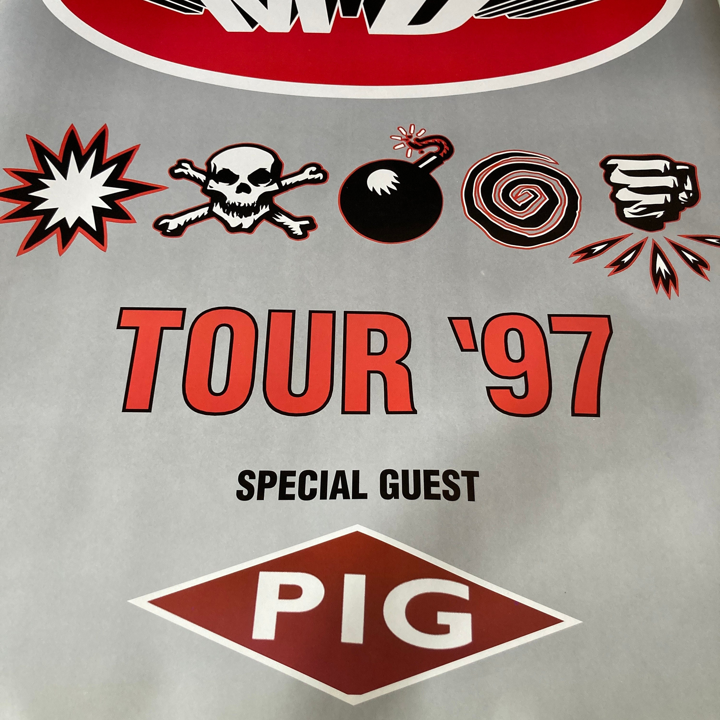 Vintage 1997, KMFDM Symbols Original Tour Poster 1997 Record Store