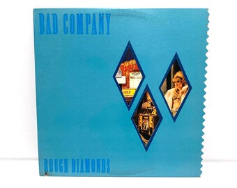 Bad Company Rough Diamonds Vinyl Record Vintage 1982 - Paul Rodgers, Mick Ralphs, Boz Burrell, Simon Kirke - Hipgnosis Cover - Mohawk Music