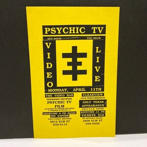 Psychic TV イベントポスター 1984年 フレ−厶付き 29.750x0.jpg