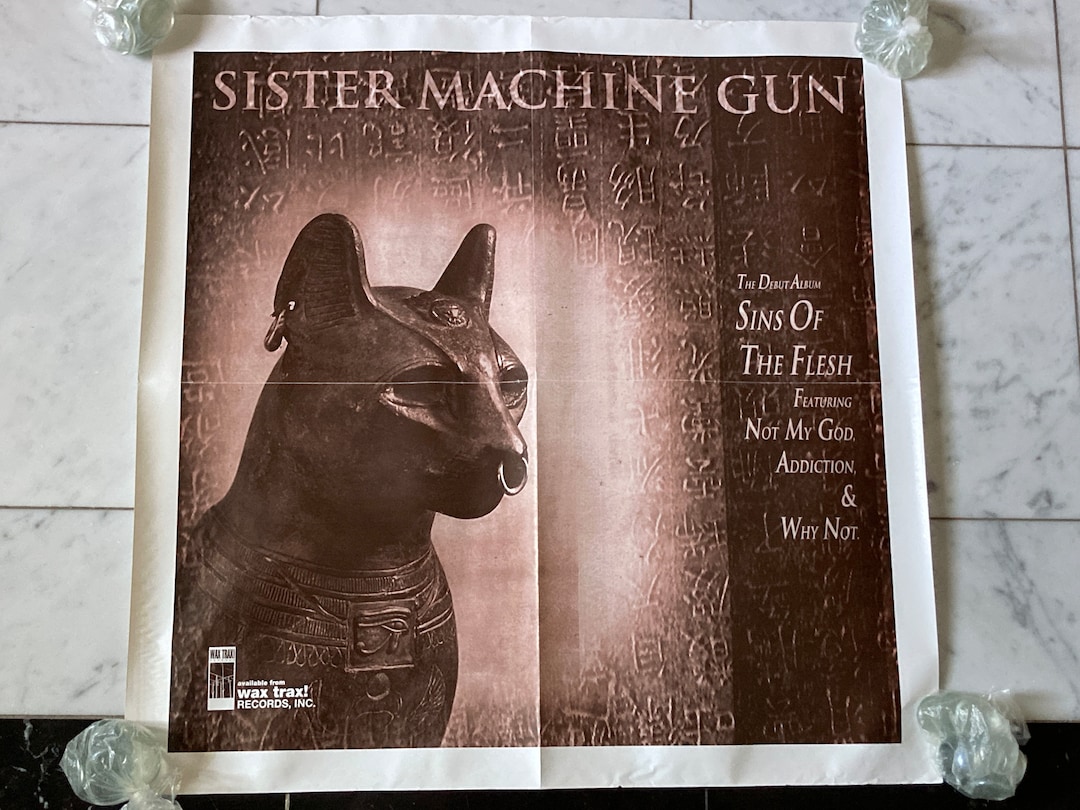 Sister Machine Gun Original Poster - Sins of the Flesh - Vintage