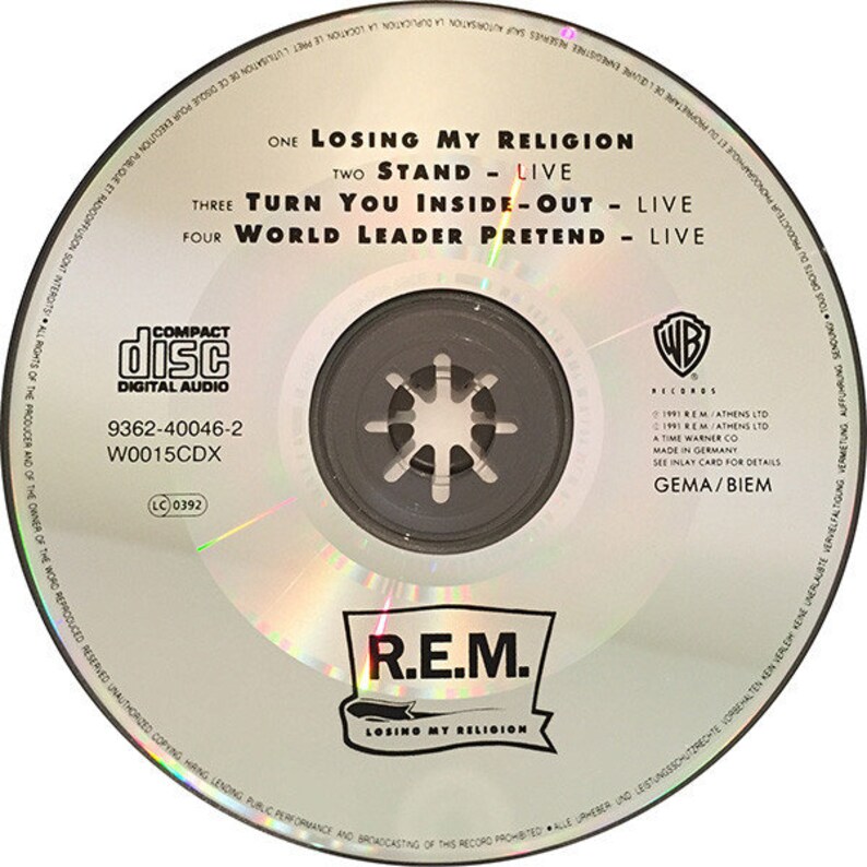 REM Out Of Time Collection 5 CD Set 1991 Vintage Compact Disc Etsy