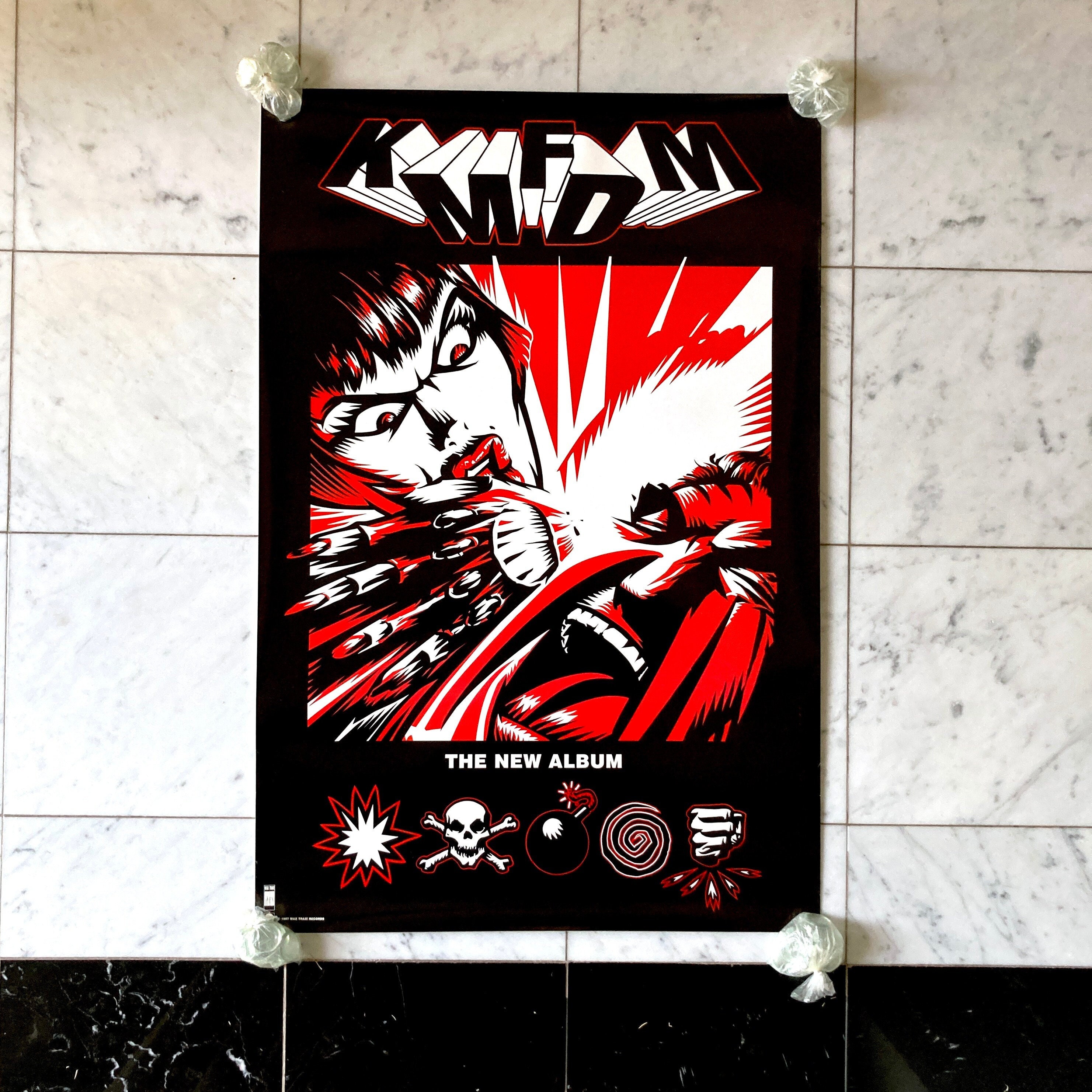 KMFDM Symbols Poster Vintage 1997 Wax Trax! Records Album Release