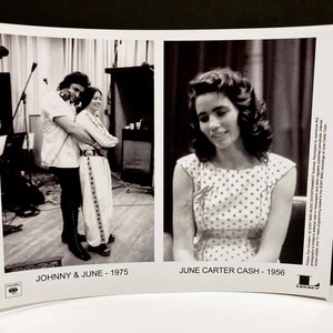 Johnny Cash & June Carter Cash - Photograph Vintage Original Press Release Black and White Photo - Country and Western Singer - Mohawk Music