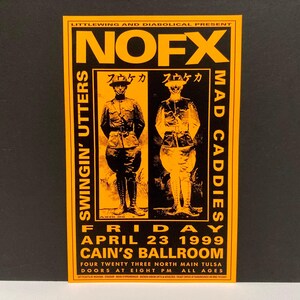 Nofx Tour Poster - Etsy