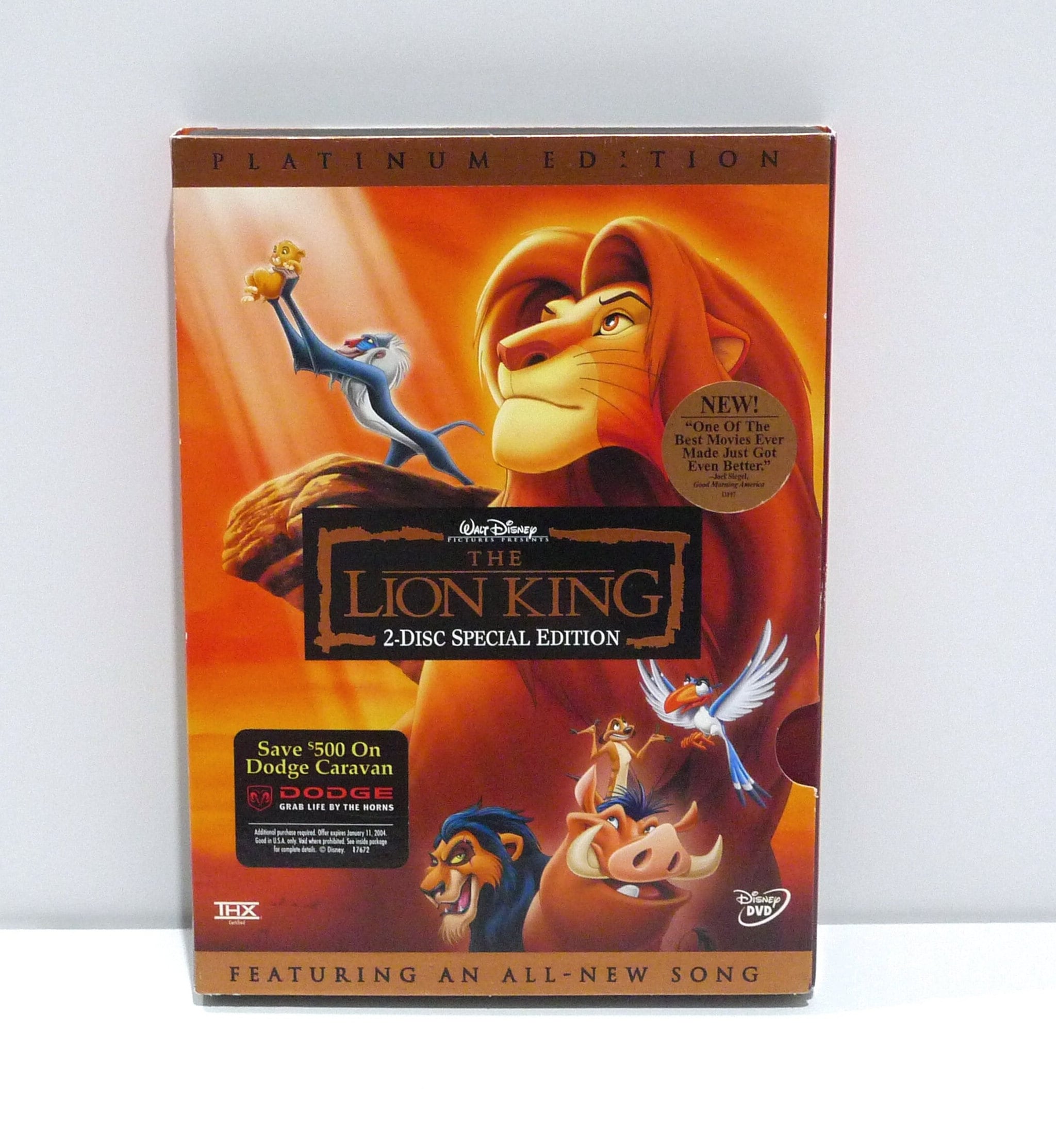 The Lion King DVD - 2 Disc Set Platinum Edition - Walt Disney