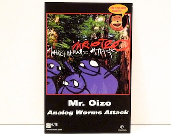 Mr. Oizo Sticker - Analog Worms Attack 2000 Vintage Quentin Dupieux Electronic Techno Musician DJ / Film Director  Mohawk Music Record Store