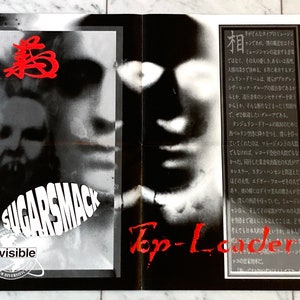 Póster original de Sugarsmack - Top Loader 1993 / Banda de música industrial alternativa - Invisible Records - Charlotte, Carolina del Norte / Mohawk Music