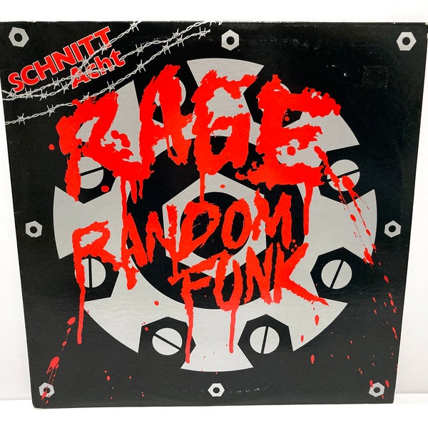 Schnitt Acht - Rage & Random Funk - Red Colored Vinyl Record 12-inch Single - Vintage 1992 - Industrial Band - Mohawk Music Record Store