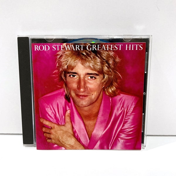 Rod Stewart CD Vintage 1990 Greatest Hits Compact Disc Best Of Classic Rock Band Maggie May Hot Legs Sailing Hit Songs MohawkMusic Records