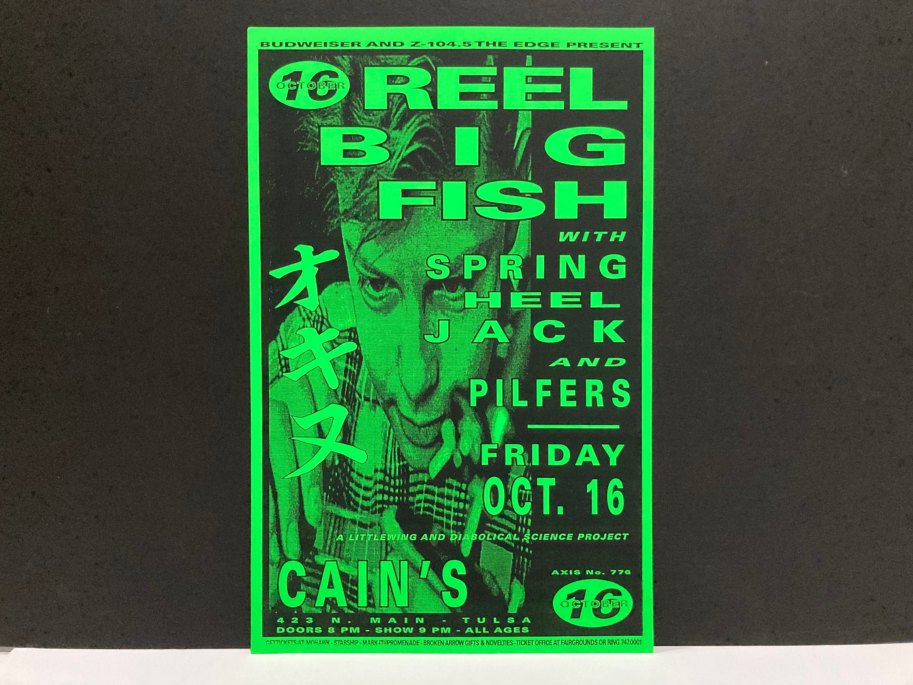 Reel Big Fish Poster October 16 Cains Ballroom 1990s Vintage