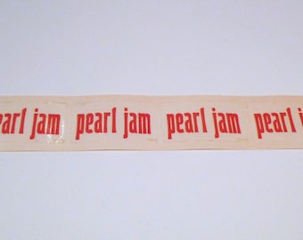 Pearl Jam Sticker Set of 4 Vintage 1993 Vs Band Name Hype Sticker 90s / Epic Records / Eddie Vedder Grunge / Mohawk Music Store