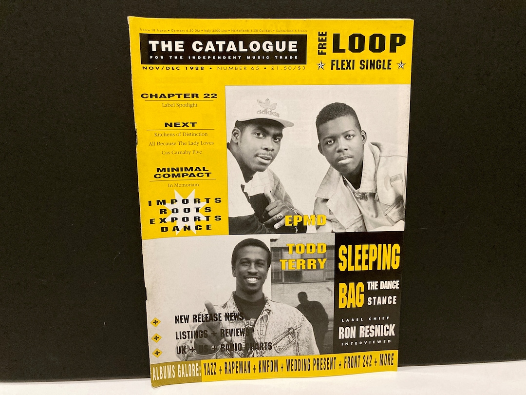 EPMD Hip Hop Rap / Catalogue Magazine With Loop Flexidisc Vintage