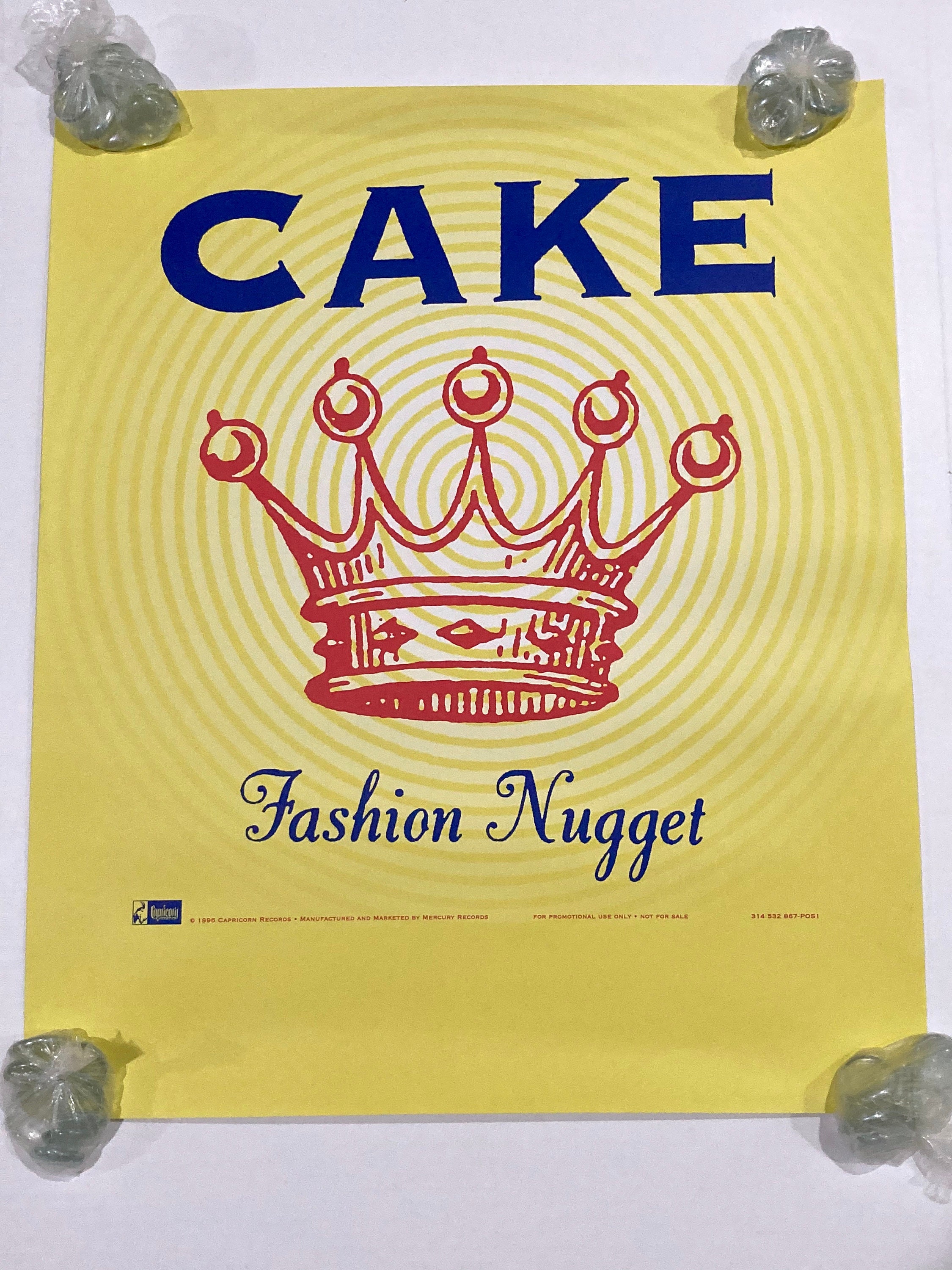 Cake Band Poster Fashion Nugget Vintage 1996 Release on - Etsy.de